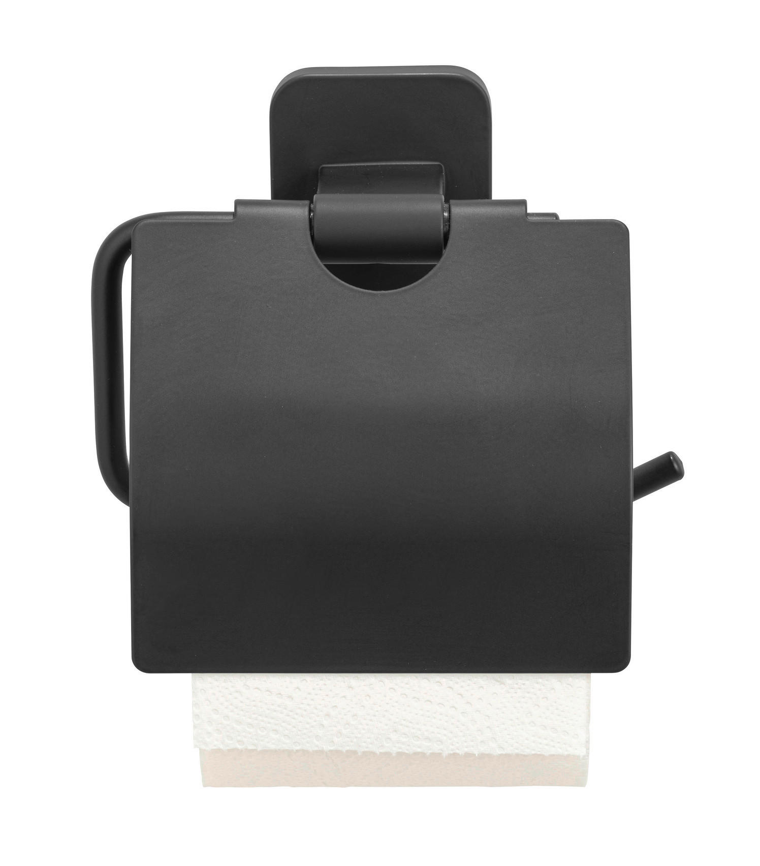 TOILETTENPAPIERHALTER - Schwarz, KONVENTIONELL, Metall (14,5/13/6,5cm) - Wenko