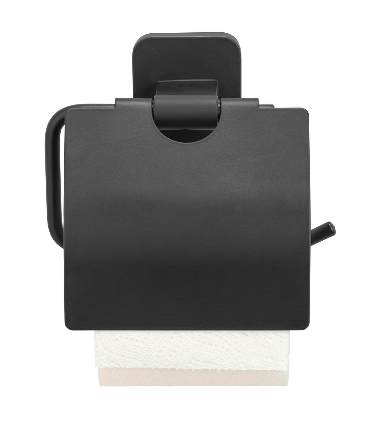 TOILETTENPAPIERHALTER - Schwarz, KONVENTIONELL, Metall (14,5/13/6,5cm) - Wenko