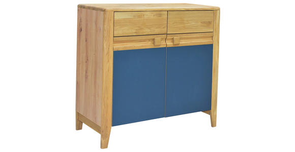 KOMMODE  in 92,6/92/42,7 cm  - Wildeiche/Anthrazit, KONVENTIONELL, Glas/Holz (92,6/92/42,7cm) - Linea Natura