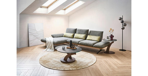 ECKSOFA Grün Flachgewebe - Schwarz/Grün, Design, Holz/Textil (159/314cm) - Dieter Knoll
