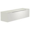 LOWBOARD  in 160/41/45 cm  - Alufarben/Weiß, Design, Glas/Holzwerkstoff (160/41/45cm) - Moderano