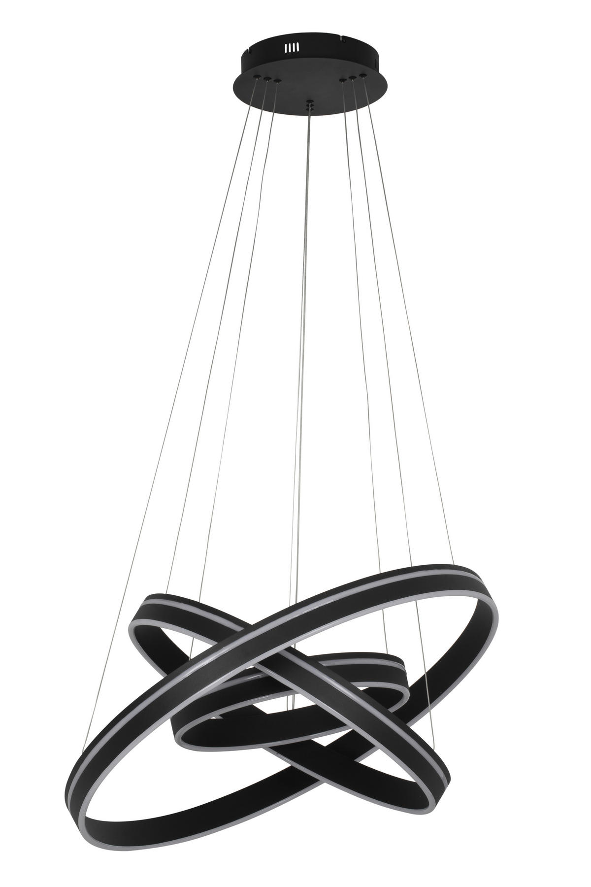 ZÁVĚSNÉ LED SVÍTIDLO, 80/200 cm  - bílá/černá, Design, plast (80/200cm) - Dieter Knoll