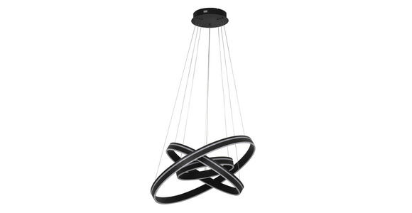 LED-HÄNGELEUCHTE 80/200 cm - Schwarz/Weiß, Design, Kunststoff (80/200cm) - Dieter Knoll