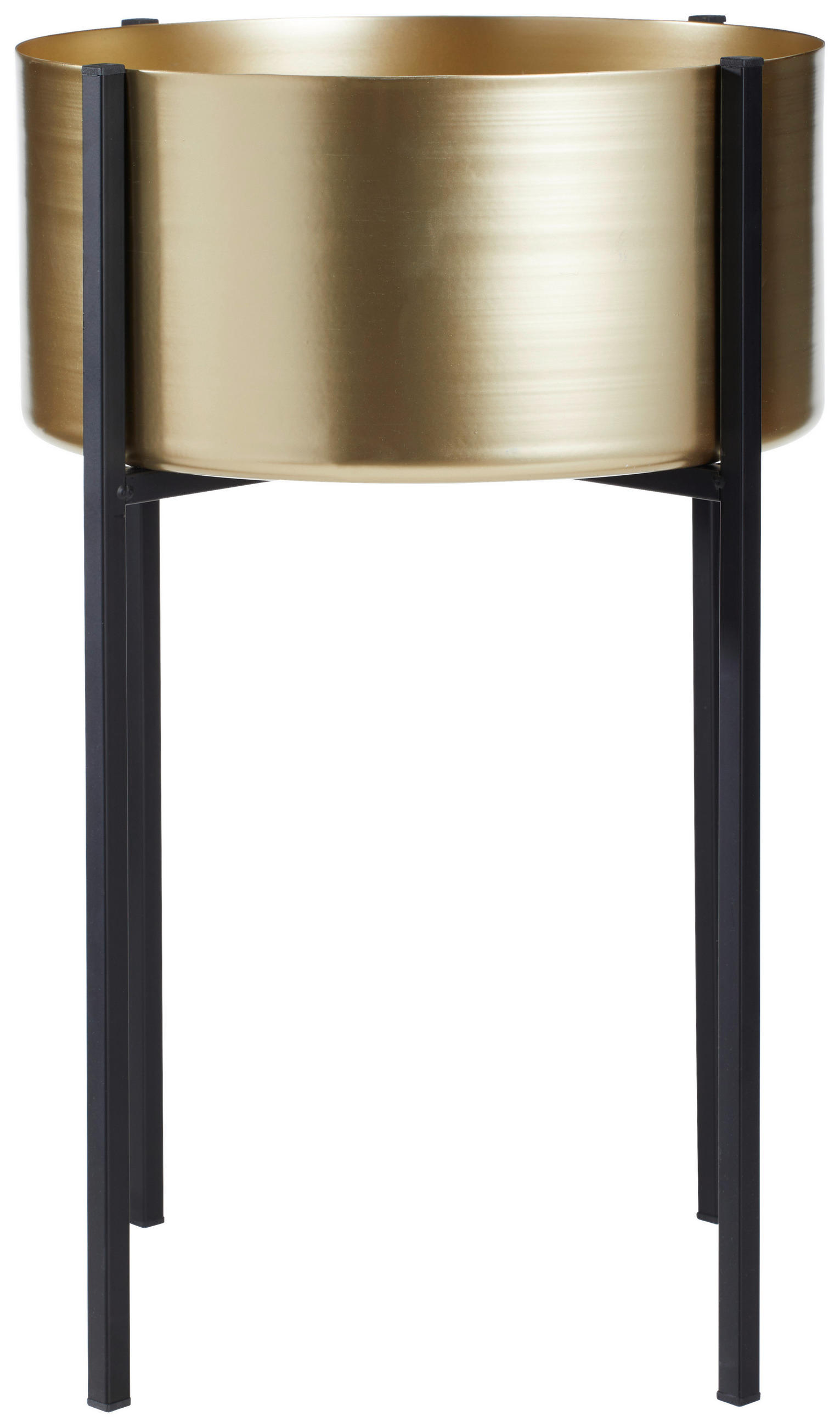 SAKSIJA ZA BILJE  metal  - zlatna/crna, Trendi, metal (39/55cm) - Ambia Home