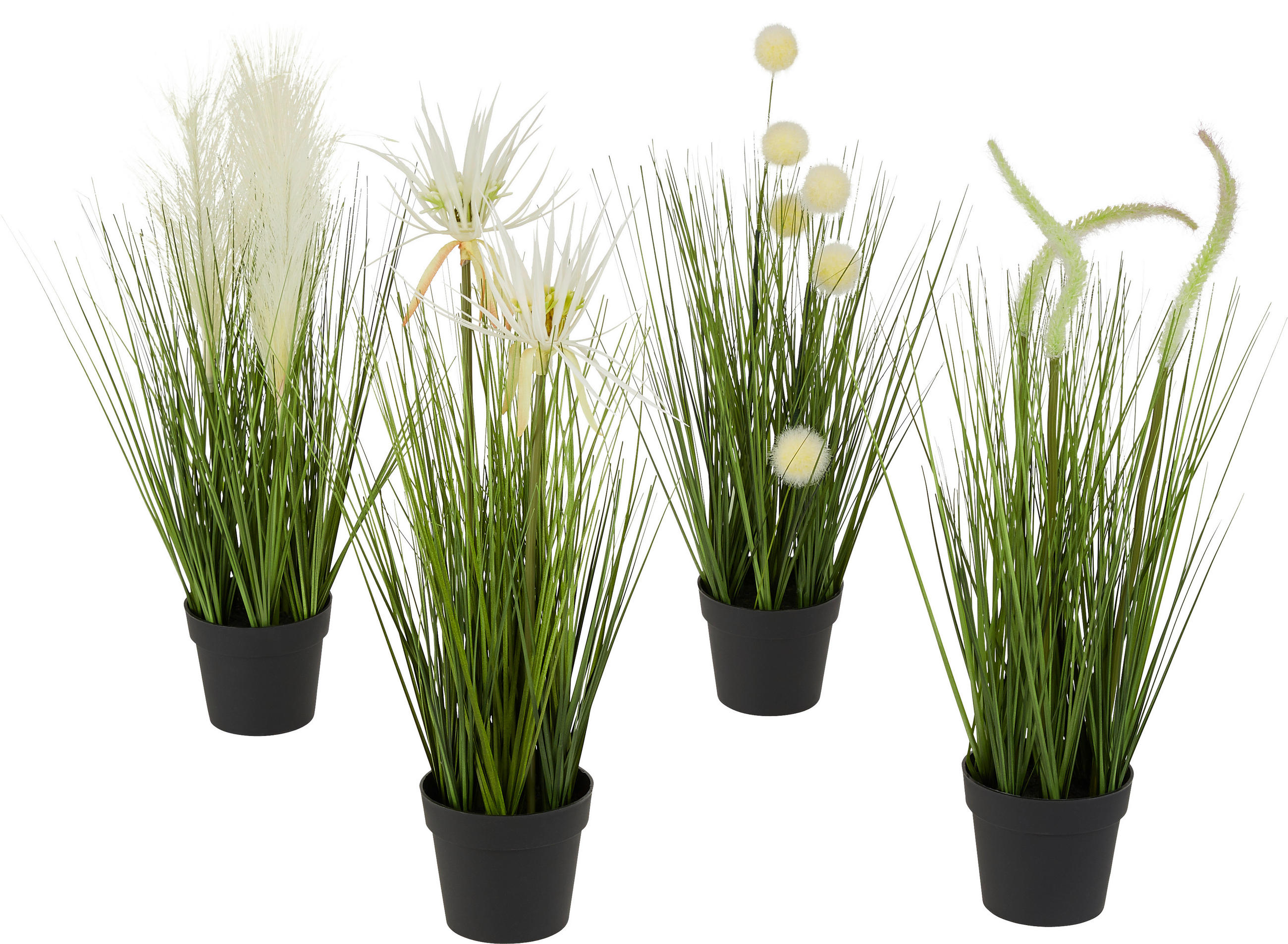 Kunstpflanze Grasbündel Grün L: 46 cm, Tom