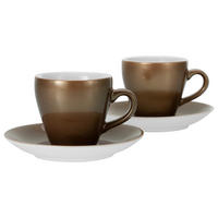 TASSENSET Golden Day white 4-teilig  - Goldfarben/Weiß, Basics, Keramik - Creatable