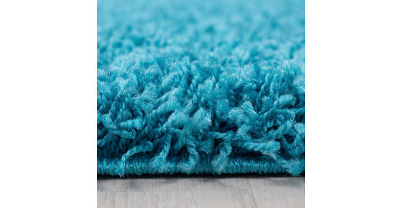 HOCHFLORTEPPICH 120 cm Life 1500 Türkis  - Türkis, KONVENTIONELL, Textil (120cm) - Novel