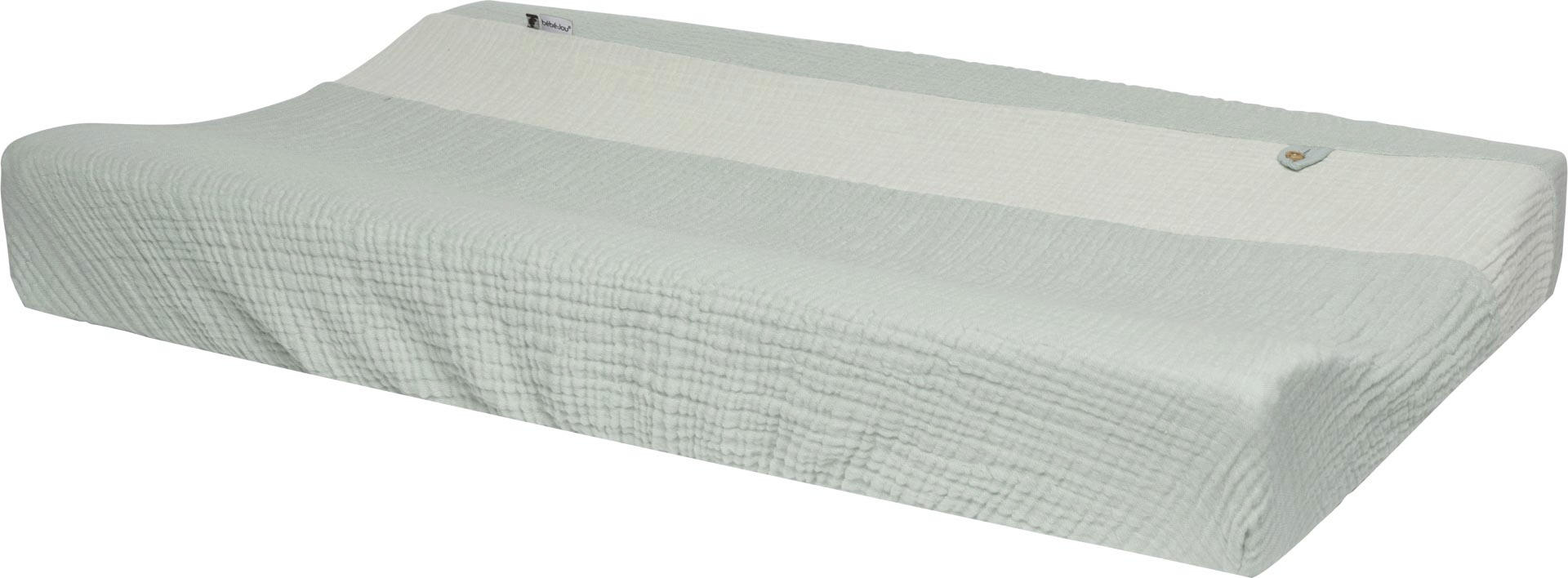 WICKELAUFLAGENBEZUG Pure Cotton Green  - Pastellgrün/Grün, Basics, Textil (77/44/10cm) - Bebe Jou