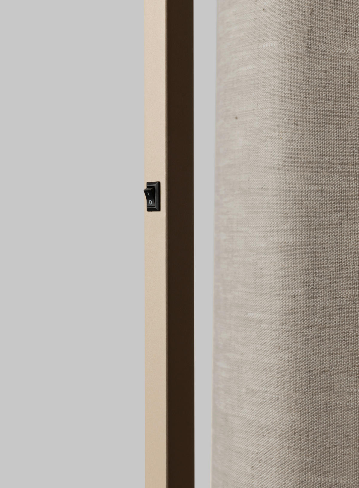 STEHLEUCHTE 30/160 cm    - Sandfarben/Beigebraun, Design, Textil/Metall (30/160cm) - It's about Romi