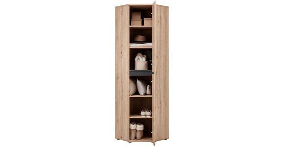 ECKSCHRANK 60/210/60 cm  - Eiche Artisan, KONVENTIONELL, Holzwerkstoff (60/210/60cm) - Xora