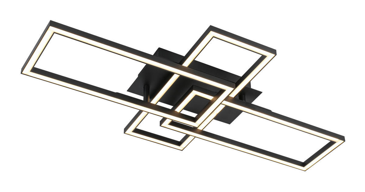 LED SVJETILJKA STROPNA  - bijela/crna, Trend, metal/plastika (62/34/8,7cm) - Novel