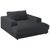 XXL-SESSEL in Feincord Anthrazit  - Anthrazit/Schwarz, Design, Kunststoff/Textil (150/86/170cm) - Lomoco