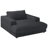 XXL-SESSEL in Feincord Anthrazit  - Anthrazit/Schwarz, Design, Kunststoff/Textil (150/86/170cm) - Lomoco