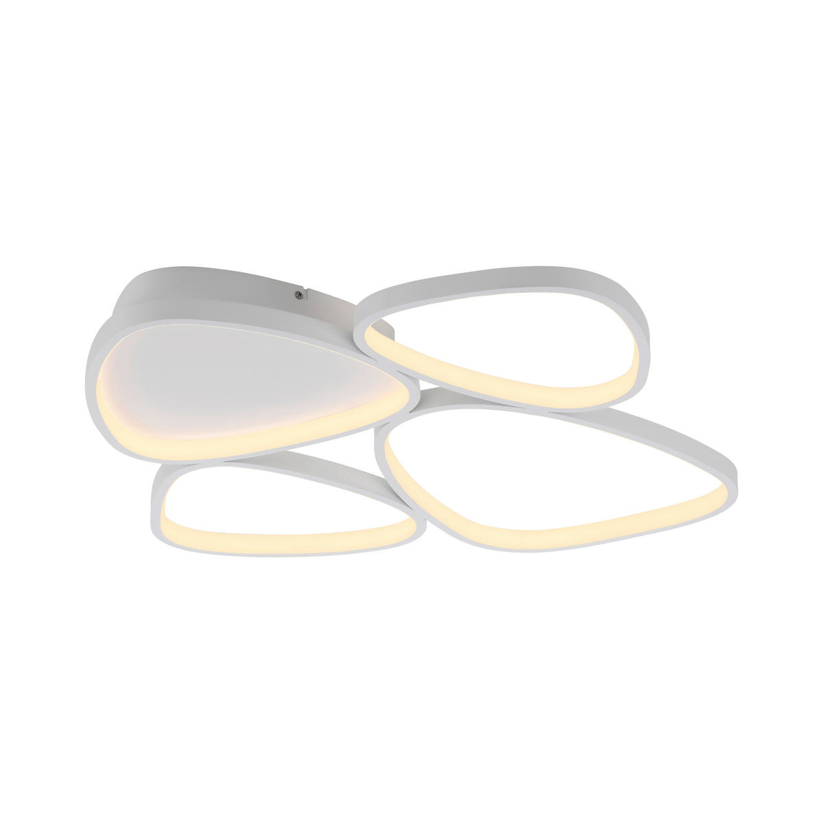LED-DECKENLEUCHTE 69,5/66/6,2 cm   - Weiß, Design, Kunststoff/Metall (69,5/66/6,2cm) - Schöner Wohnen