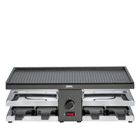 RACLETTE-GRILL Raclette8 FUN  - Schwarz, Basics, Metall (47/24/15,5cm) - Spring
