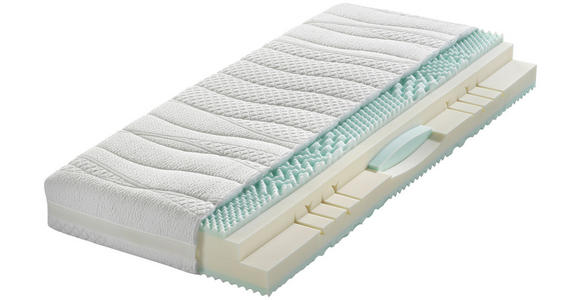 KALTSCHAUMMATRATZE 1 FOUR ME, MODELL 4 120/200 cm Höhe ca. 22 cm  - Weiß, Basics, Textil (120/200cm) - Dieter Knoll