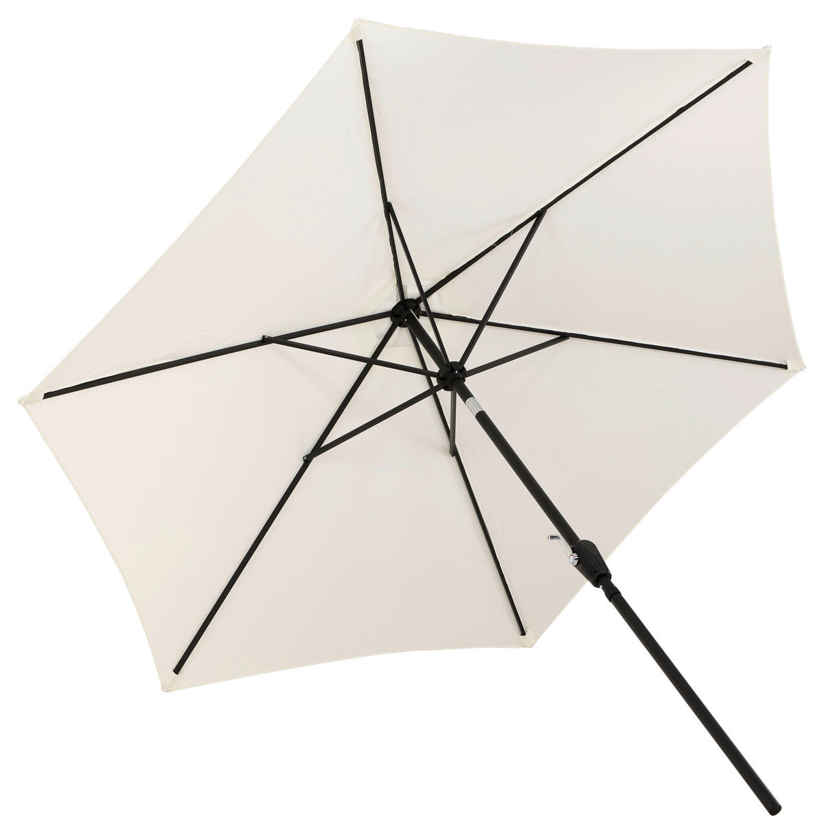 SONNENSCHIRM 300 cm  - Ecru/Grau, KONVENTIONELL, Textil/Metall (300/300cm) - Gardenson