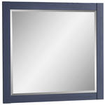 WANDSPIEGEL 85/80/3 cm  - Blau/Lärchefarben, LIFESTYLE, Glas/Holzwerkstoff (85/80/3cm) - Landscape