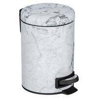 TRETEIMER 3 L  - Schwarz/Weiß, Basics, Kunststoff/Metall (17/25/17cm) - Wenko