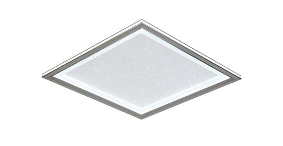 LED-DECKENLEUCHTE 45/45/6,1 cm   - Chromfarben/Schwarz, Trend, Kunststoff/Metall (45/45/6,1cm) - Novel