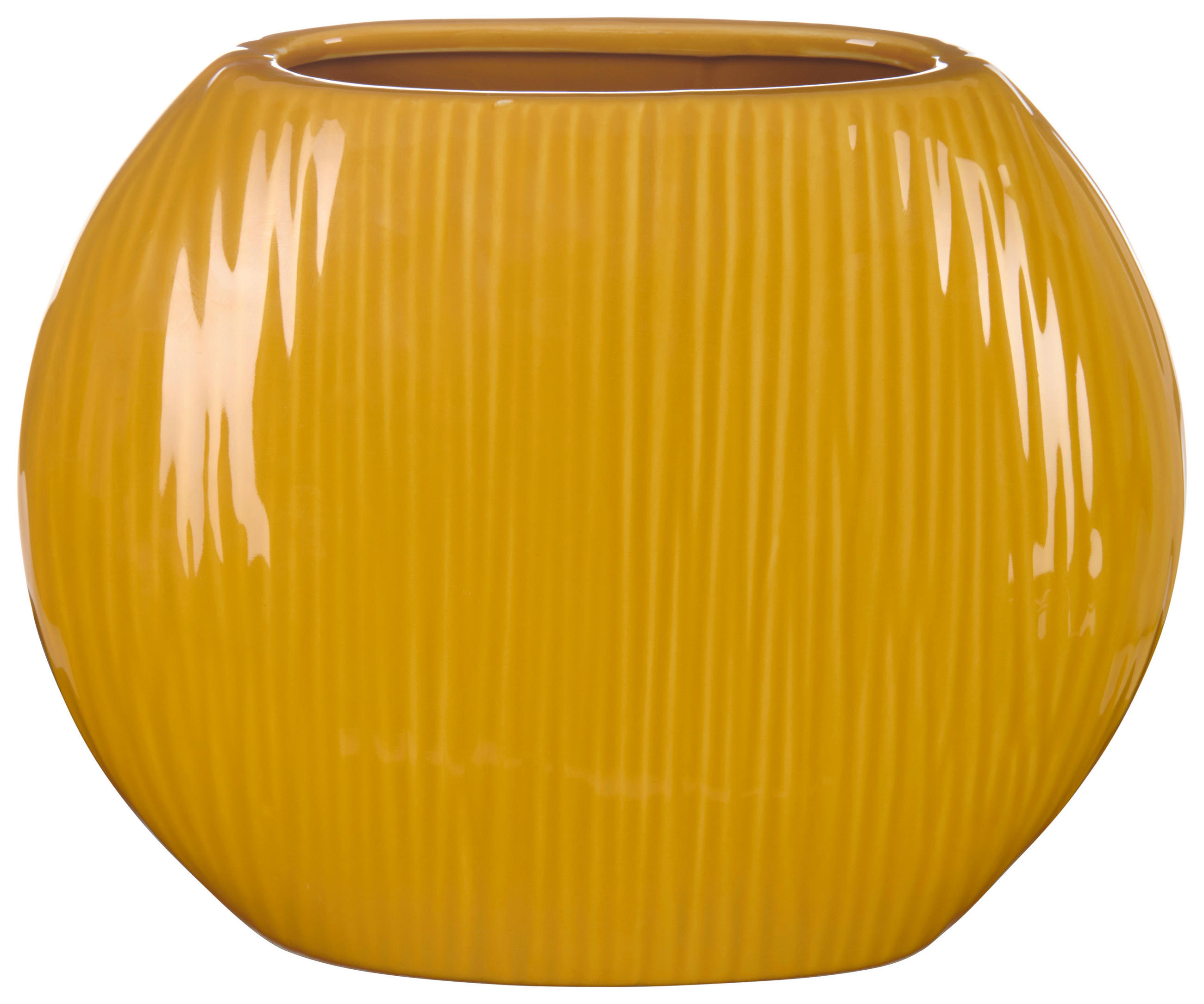 VASE 20 cm - Currygelb, Basics, Keramik (20cm)