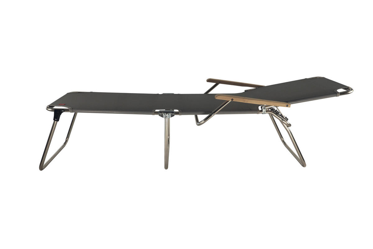 SONNENLIEGE 69/40/190 cm  - Grau, Design, Textil/Metall (69/40/190cm) - FIAM