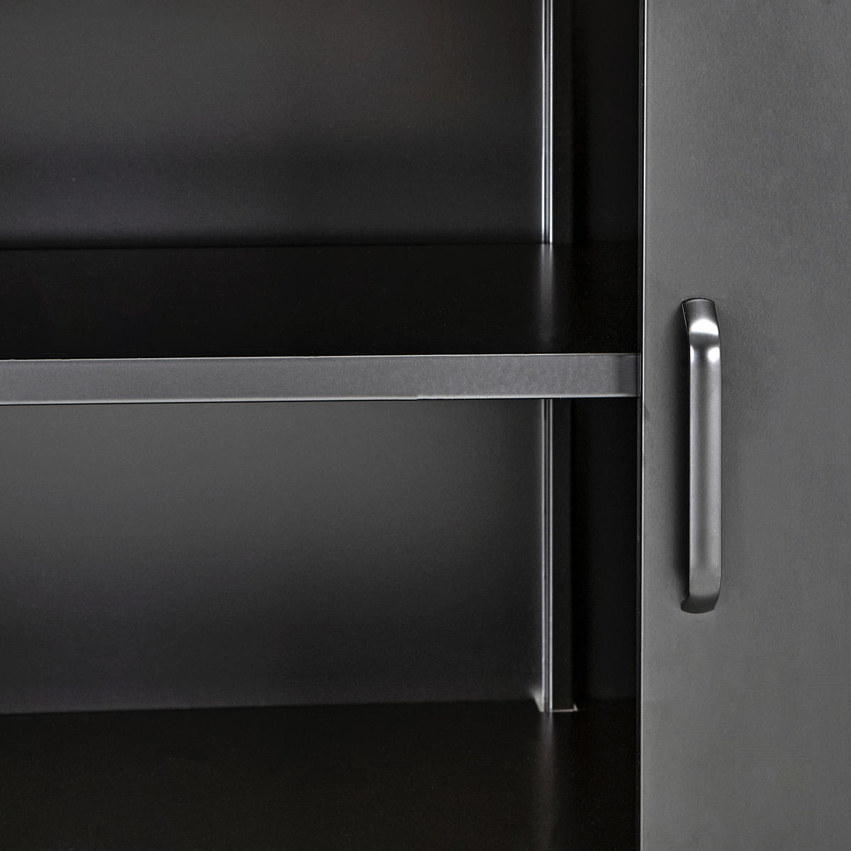 LOWBOARD  in 100/64/40 cm  - Schwarz, Design, Metall (100/64/40cm) - MID.YOU