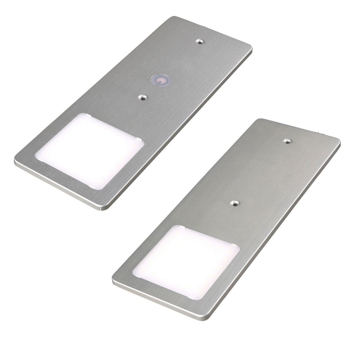 UNTERBAULEUCHTEN-SET - Alufarben, Basics, Metall (19/7/0,4cm) - HKT