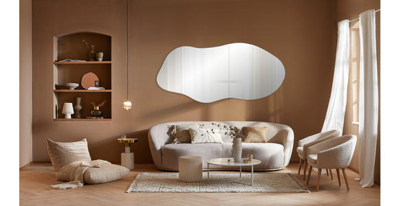 WANDSPIEGEL 72/156/2,5 cm    in wellenförmig  - Schwarz, Trend, Glas/Holzwerkstoff (72/156/2,5cm) - Landscape