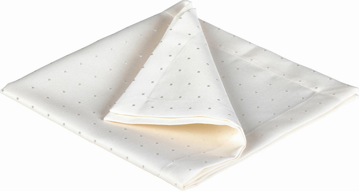 Serviette 2er Pack 50/50 cm   - Weiß, Basics, Textil (50/50cm) - Curt Bauer