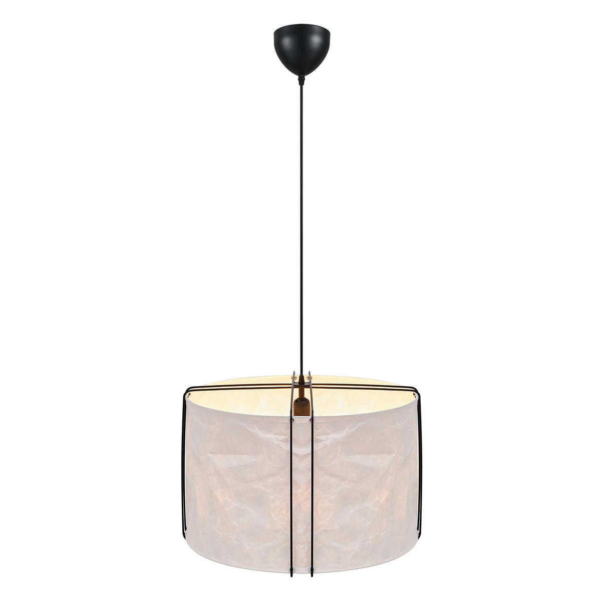 HÄNGELEUCHTE Cardine 50/37,5 cm   - Schwarz/Weiß, Design, Kunststoff/Metall (50/37,5cm) - Nordlux