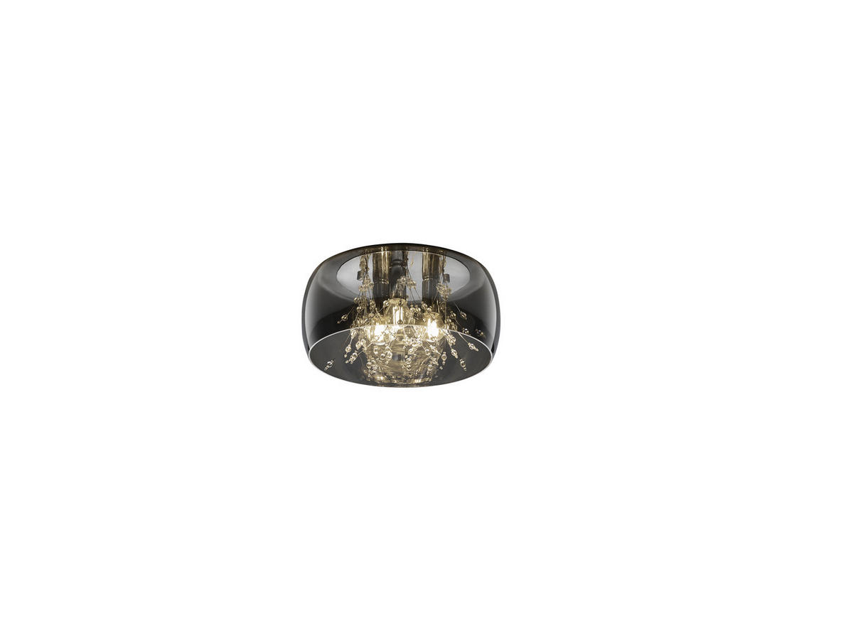DECKENLEUCHTE Crystel   - Chromfarben, Basics, Metall (34/17,5cm) - Trio Leuchten