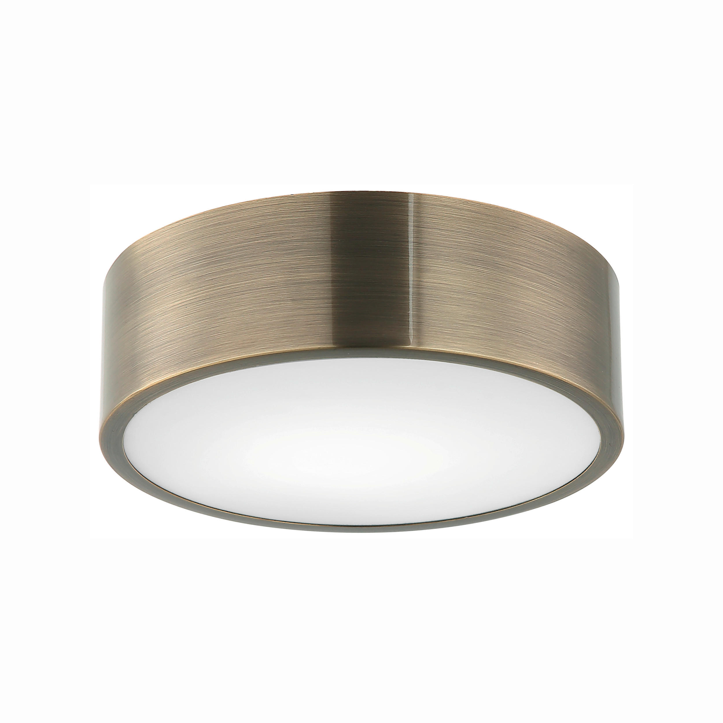 DECKENLEUCHTE  26/8 cm    - Platinfarben, KONVENTIONELL, Glas/Metall (26/8cm)