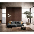 ECKSOFA  in Flachgewebe Anthrazit  185/264 cm  - Anthrazit/Schwarz, Design, Kunststoff/Textil (185/264cm) - Belluti