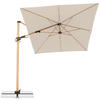 AMPELSCHIRM 300X220 cm Naturfarben  - Eschefarben/Naturfarben, Basics, Textil/Metall (300/220cm) - Doppler