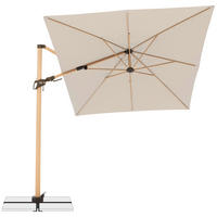 AMPELSCHIRM 300X220 cm Naturfarben  - Eschefarben/Naturfarben, Basics, Textil/Metall (300/220cm) - Doppler