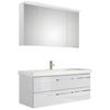 BADEZIMMER  in 123 cm  - Chromfarben/Weiß Hochglanz, KONVENTIONELL, Glas/Holzwerkstoff (123cm) - Pelipal