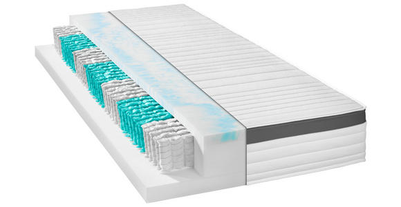 TASCHENFEDERKERNMATRATZE 90/200 cm Höhe ca. 25 cm  - KONVENTIONELL, Textil (90/200cm) - Xora