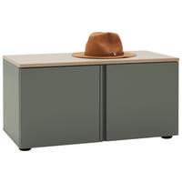 GARDEROBENBANK  in 80/40/38 cm  - Kaschmir/Eichefarben, Design, Holzwerkstoff/Kunststoff (80/40/38cm) - Voleo