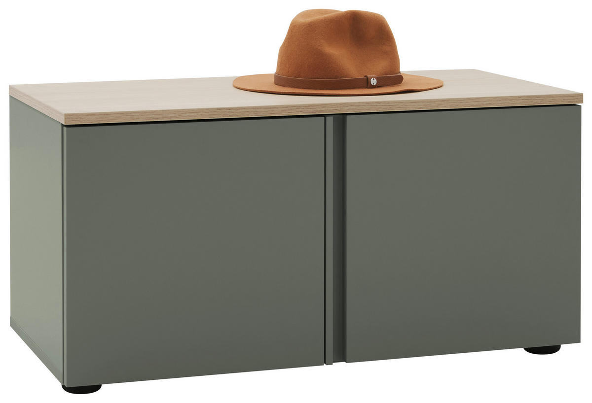 GARDEROBENBANK  in 80/40/38 cm  - Kaschmir/Eichefarben, Design, Holzwerkstoff/Kunststoff (80/40/38cm) - Voleo