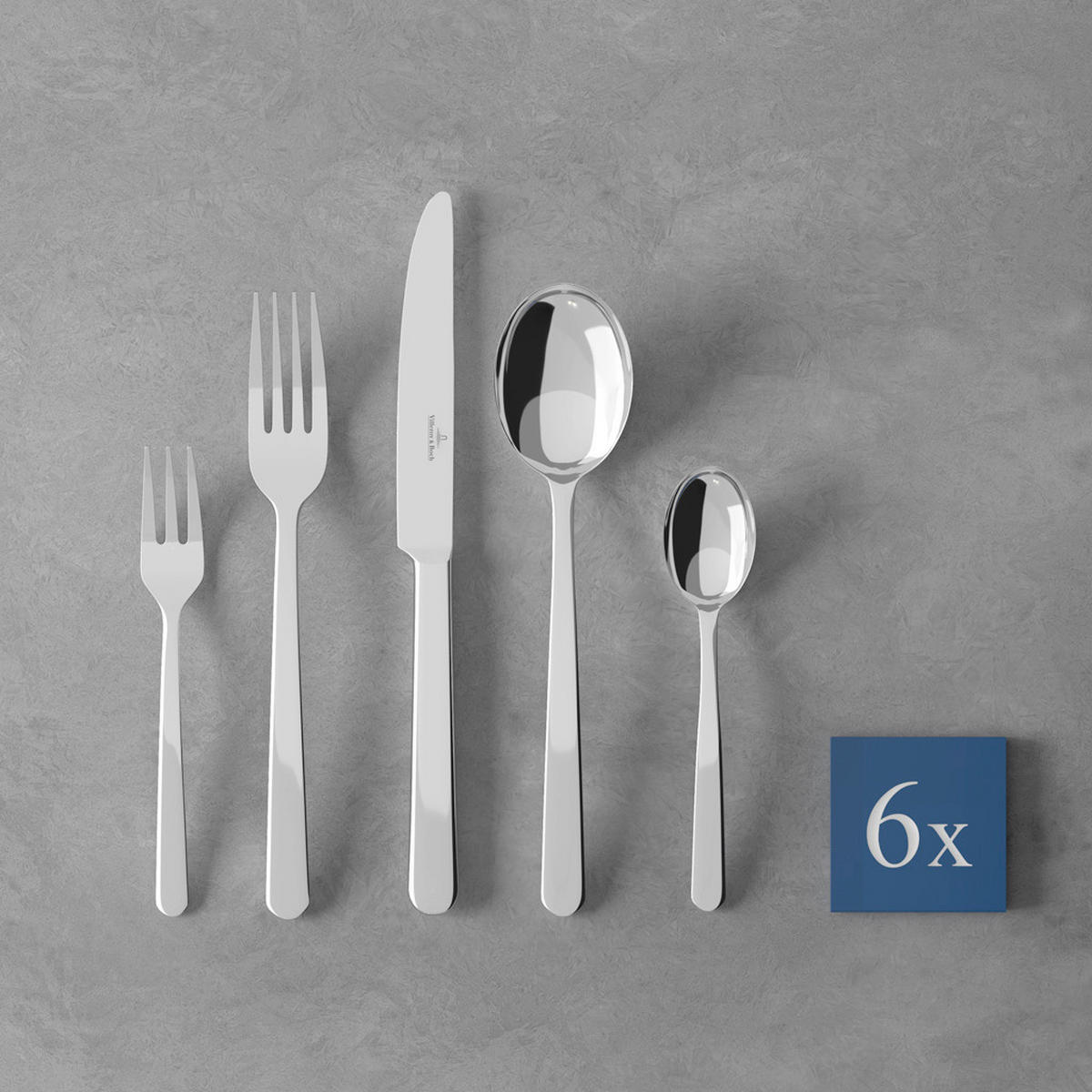 BESTECKSET Louis 30-teilig Edelstahl  - Edelstahlfarben, KONVENTIONELL, Metall - Villeroy & Boch