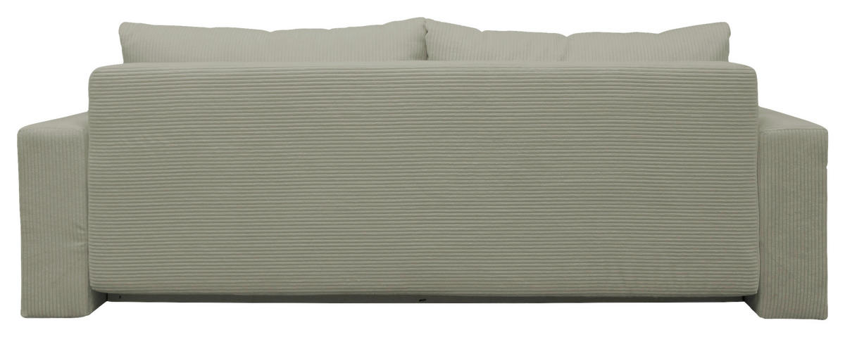 SCHLAFSOFA in Cord Taupe  - Taupe/Silberfarben, Design, Kunststoff/Textil (232/88/105cm) - MID.YOU