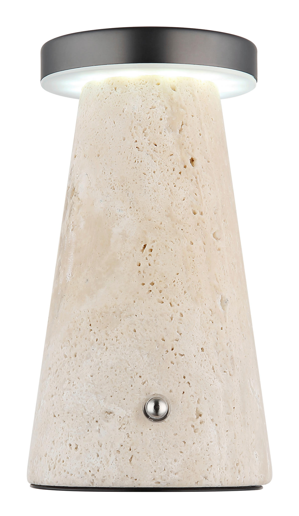 STOLNÍ LAMPA NA BATERIE, dotykový stmívač, 9/16 cm  - bílá/šedá, Design, kov/plast (9/16cm) - Globo