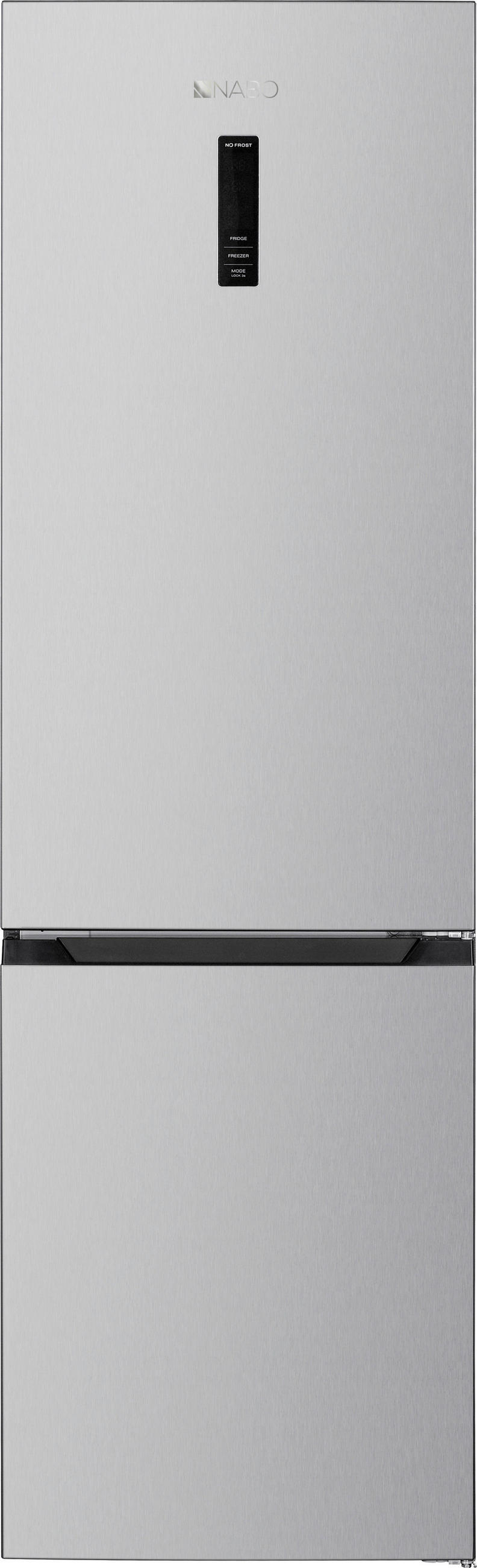 KÜHL-GEFRIER-KOMBINATION KGN 7100  - Edelstahlfarben, Metall (60/200,5/67,5cm) - Nabo