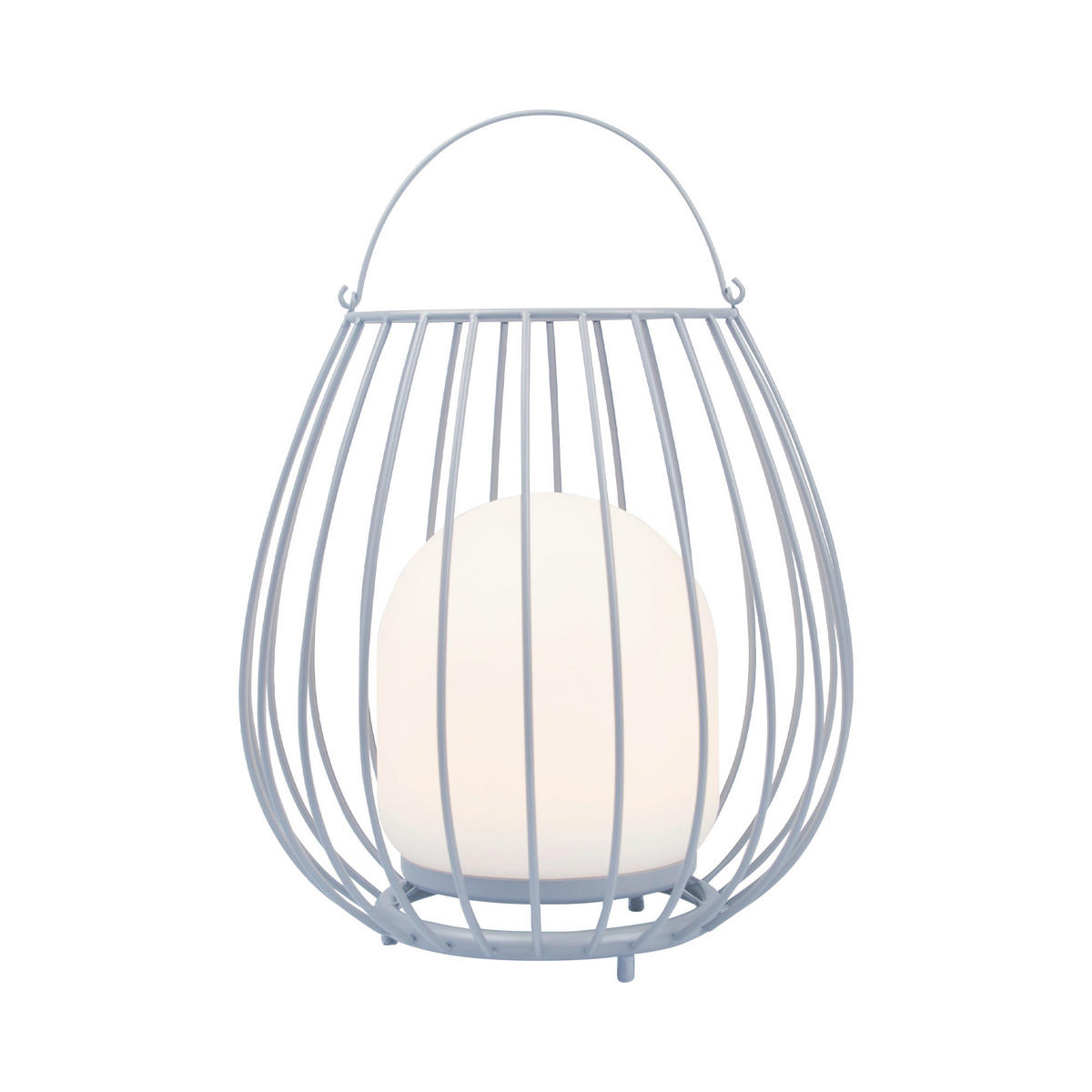 AKKU-TISCHLEUCHTE Jim 28/30 cm   - Weiß/Grau, Design, Kunststoff/Metall (28/30cm) - Nordlux