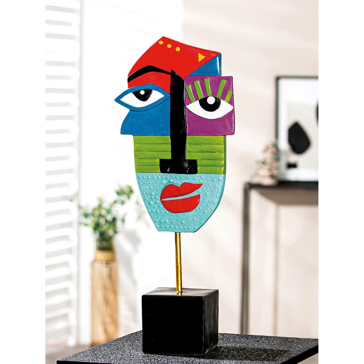 SKULPTUR - Multicolor, Basics, Kunststoff/Metall (25/57/16cm)