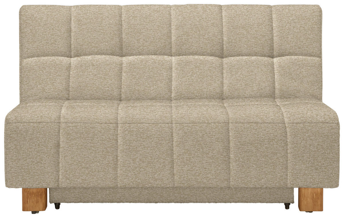 SCHLAFSOFA Textil Beige  - Beige/Naturfarben, Modern, Holz/Textil (145/92/102cm) - Novel