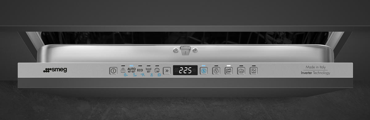 GESCHIRRSPÜLER STL323BQLDE  - Edelstahlfarben, Basics, Metall (59,8/81,8/54,5cm) - SMEG
