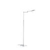 LED-STEHLEUCHTE 46/146 cm    - Nickelfarben, KONVENTIONELL, Metall (46/146cm) - elements by BANKAMP