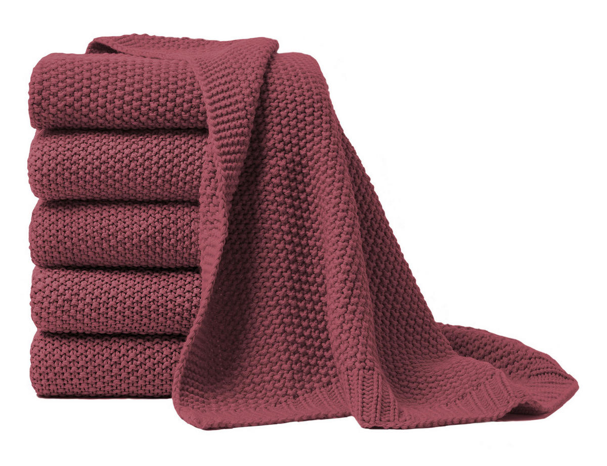 PLAID 130/170 cm  - Weinrot, Basics, Textil (130/170cm)